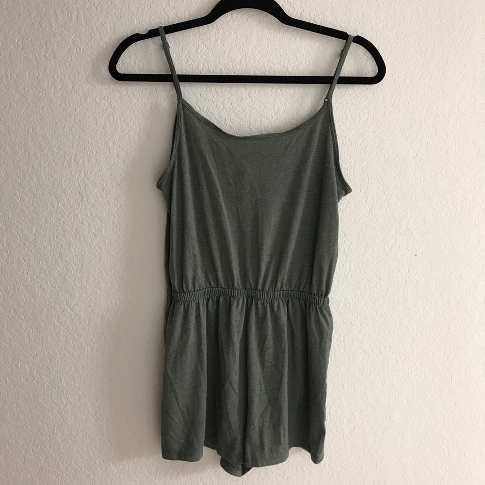 Olive green romper